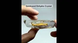 Quicksand Enhydro: A Crystal with Liquid Motion Inside #gemstone #crystals #enhydro