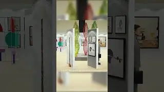 3D Exhibition Center with Exhibition booth Floorplan/layout (3D Venue Walk through)