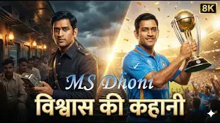 MS Dhoni Story in Hindi | भरोसे से बनी एक लीजेंड की कहानी एम एस धोनी  @Raj_artificialvideo