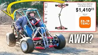 We Bought a 4WD KIT from Temu and Put It on a Go Kart!