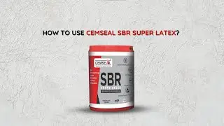 Application: How to use SBR Super Latex (Waterproofing & Repairs)? #cemseal #sbr