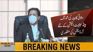 Federal Cabinet approves Ordinance for Show of hands in Senate Elections | Circulates summary