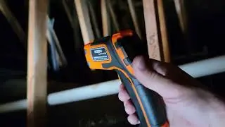 Power Fan Temp Check With KIZEN Infrared Thermometer