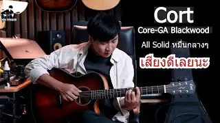 A mid-range All Solid acoustic-electric guitar, the Cort Core-GA Blackwood, has excellent sound.