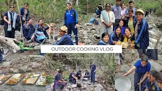 Outdoor cooking|| One Day hiking || Scout and Guide camp || lots of fun and Team work 😃