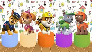 FUI CLONADO Paw Patrol   Five little babies jumping on the bed song, 5 bebêzinhos pulando na cama