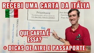 Carta vinda da Itália | O que é? | Preciso responder? | AIRE | Passaporte Italiano e muito mais