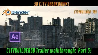 Blender City scene breakdown: CityBuilder3d Soviet Trailer setup #3