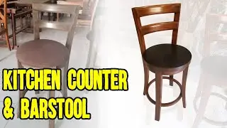 Solid wood bar stools with backs - Kitchen Counter Stool | modern wood counter stools