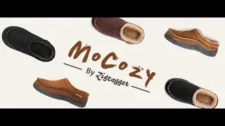 Zigzagger Men's Slip On Moccasin Slippers, Indoor Outdoor Warm Fuzzy Comfy House Shoes....