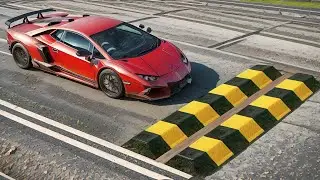 Cars vs Double Speedbumps - BeamNG.drive