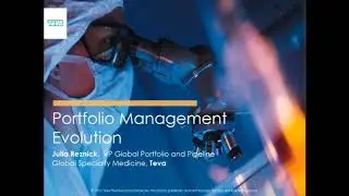 Portfolio Management Execution with Julia Reznick, Teva Pharmaceuticals - SmartOrg webinar