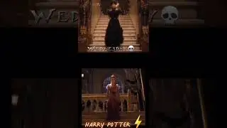 Wednesday vs Harry Potter| similar scenes #harrypotter #wednesdayedit #wednesday #similar