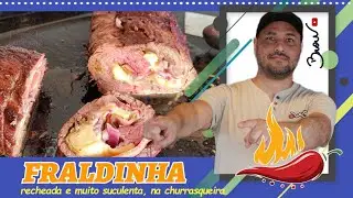 FRALDINHA RECHEADA NA CHURRASQUEIRA