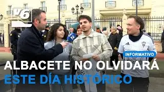 Aficionados merengues y del Alba reciben al Real Madrid en #Albacete