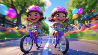 Chunni and Munni Ride Their Bike | Bike Ride Song for Kids | Fun Nursery Rhyme in English