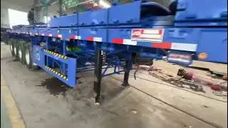 China 80Ton Drop Side Wall Fence Semi Trailer Dropside 4 Axle 45ft Cargo Transport Truck Trailer
