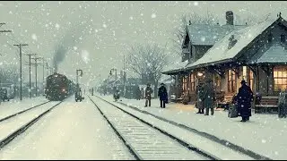 Winter Train Station in Paris ❄️ Vintage Jazz from the 50s&ndash;60s | Timeless French Melodies