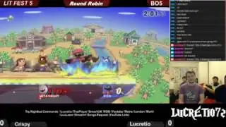 LLF5 Crispy (MetaKnight) Vs Lucretio (ROB/Toon Link)