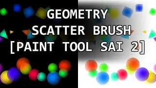 FREE Geometry Scatter Brushes Preview - PAINT TOOL SAI Ver  2