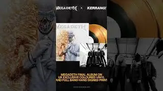 💥Final Megadeth album signed card by all Band on kerrang website 🤘 #megadeth #kerrang #vinyl
