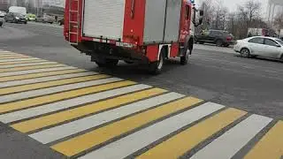 Пожарная машина сирена звук