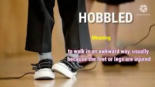 HOBBLED | Word of the day #54 in english with meaning and examples||