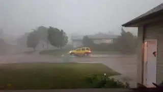 Дождь в Мордене Манитоба Канада. Rain in Morden Manitoba Canada 2016.