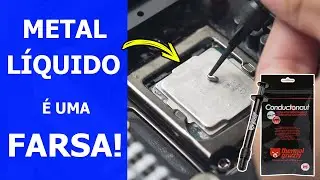 &Eacute; TUDO ISSO MESMO? - METAL L&Iacute;QUIDO vs PASTA T&Eacute;RMICA 🤔
