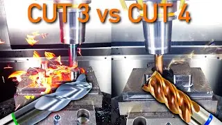 Trochoidal Cut 3 vs Cut 4 CNC Wirbelfr&auml;sen CNC Fr&auml;sen