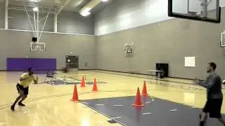 Cone drill with mid-range shooting Judy jones