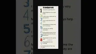 10 lines on Grandparents essay for kids #english #learn #youtube
