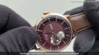 Relógio TECHNOS Masculino Automatico G3265AW/0M - New Look Time Relógios