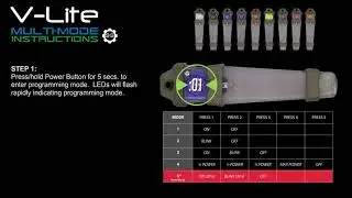 V Lite Multi Mode Programming Instructions