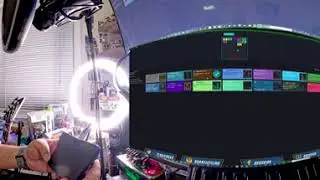 [8K 360&deg; VR] Gaming on ROLI Lightpad Block musical instrument @ Quantic Films 3.0 #roli #gaming