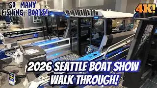 2026 SEATTLE BOAT SHOW FULL WALK THROUGH! SO MANY FISHING BOATS! 4K! #stabicraft #duckworth #raider