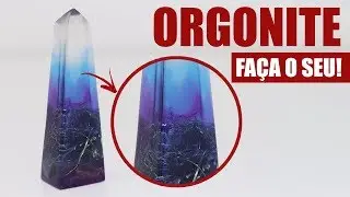Orgonite obelisco degradê - Faça o seu