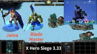 X Hero Siege 3.33, Jaina & Blade Master Extreme, Level 4 Impossible ,8 ways Dual Hero