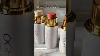 Organic Luxury makeup #ogee #organic #makeup #swatches #highlighter #blush #sunkissed #sunglow