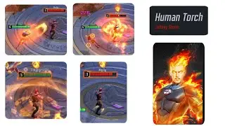Human torch Marvel Super War ability showcase