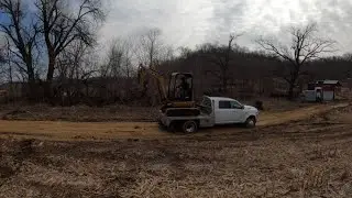 Working at The Cabin -- Cat 302.7 & 257d