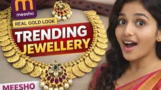 Kasulaperu Necklace 😱 Real Gold Look |Budget Temple Jewellery | Meesho finds | Meesho Jewellery haul