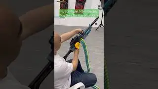 PUBG Model M249 Electric Toy Gun for NERF Gun. #fypシ#toygun #pubgmobile #nerfguns #foamblaster #M249