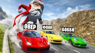ГУГУ ГАГА ПРОТИВ МАШИН! ВЫЖИВАНИЕ НА СПУСКЕ СМЕРТИ В BeamNG.drive