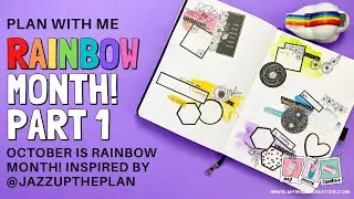 PLAN WITH ME | Really easy Rainbow Bullet Journal Spread!