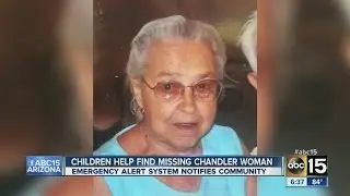 Missing woman found through alert system