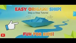 🌊 Origami Boat Making for Beginners | Paper Ship Craft Idea | Origami Paper Ship|Boat Making at Home