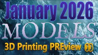 Get Ready: JANUARY 2026 MODELS and FIGURINES STL PREVIEW for Patreon & Tribes