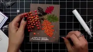 Oak Leaves Fall Card | Miss Kate Cuttables Guest Designer | Cricut Explorer