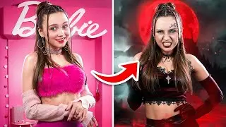 Barbie Makeover for Ken! Extreme Glow Up Into Vampire